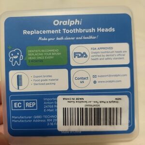 Oralphi Replacement Toothbrush Heads 4 New